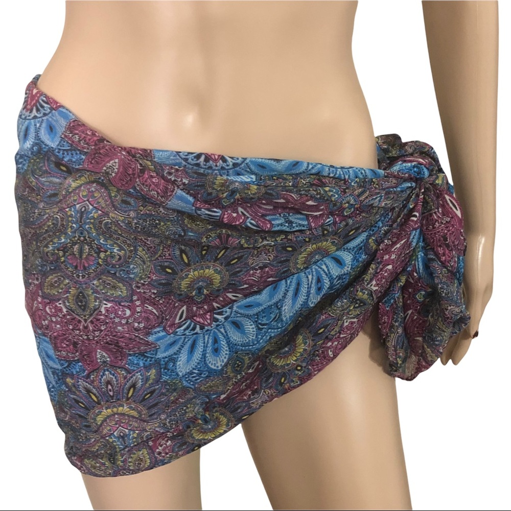 Lavello Chiffon Wrap Vest Converts for Multiple Looks! Multicolor Floral… - Picture 6 of 12